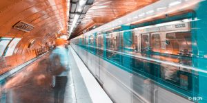Paris, la station de métro Arts et Métiers, lignes 3 ou 11.