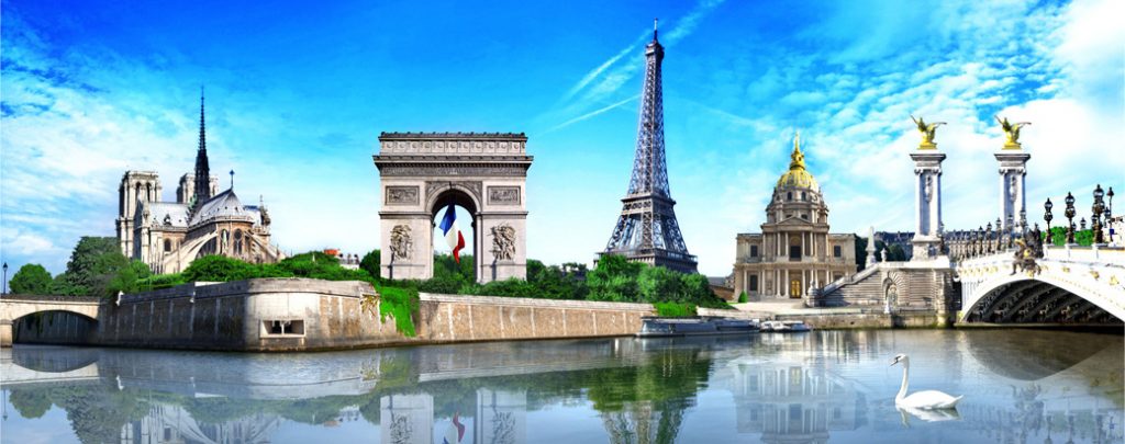 Monuments de Paris. Image home du site et pour la page “plan du site”