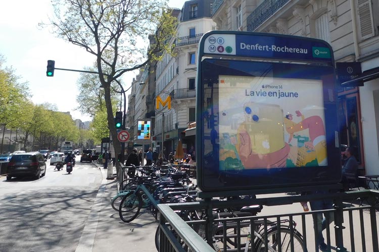 Rue Daguerre, 14e, piétonnière et commerçante.
